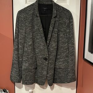 Black and White Talbots Tweed Blazer, size 3XP